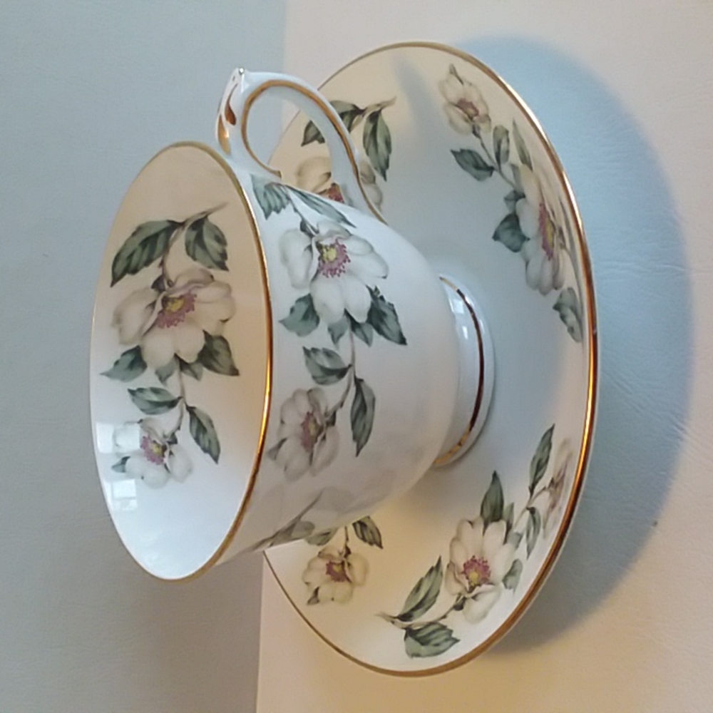 Beautiful Vintage Staffordshire Teacup and Saucer